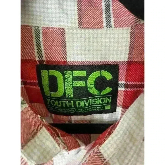 Dixxon Flannel Co. Boys S&S 2020 Plaid Button Down Shirt, sz Youth L - Picture 4 of 7